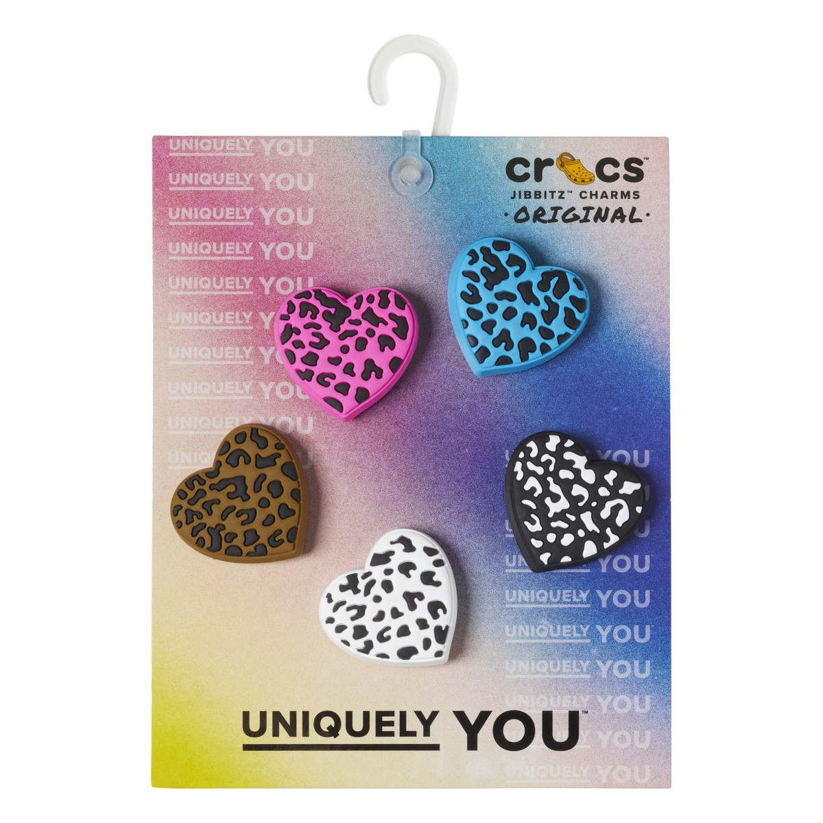 Jibbitz Crocs Leopard Animal Print Heart 5 Pack - imagine 6